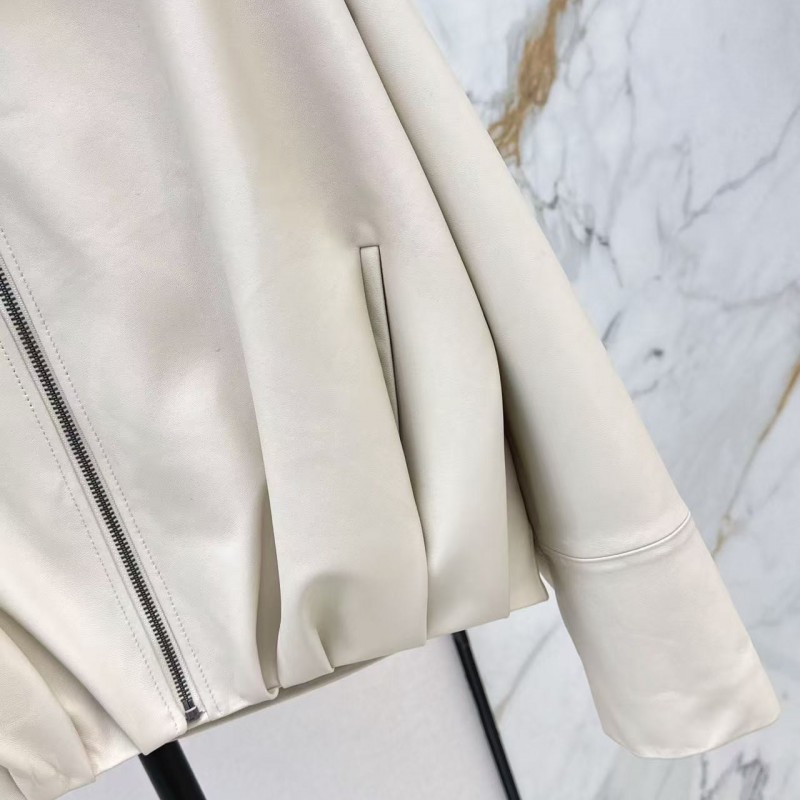 L0ew* Spring and Summer latest retro modern fashion design imported sheepskin pleated women