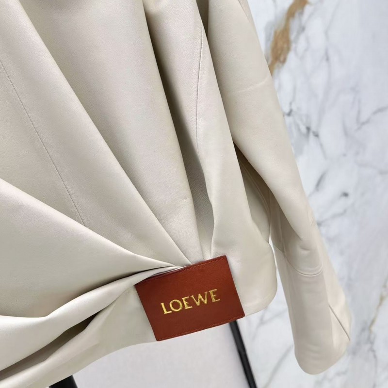 L0ew* Spring and Summer latest retro modern fashion design imported sheepskin pleated women