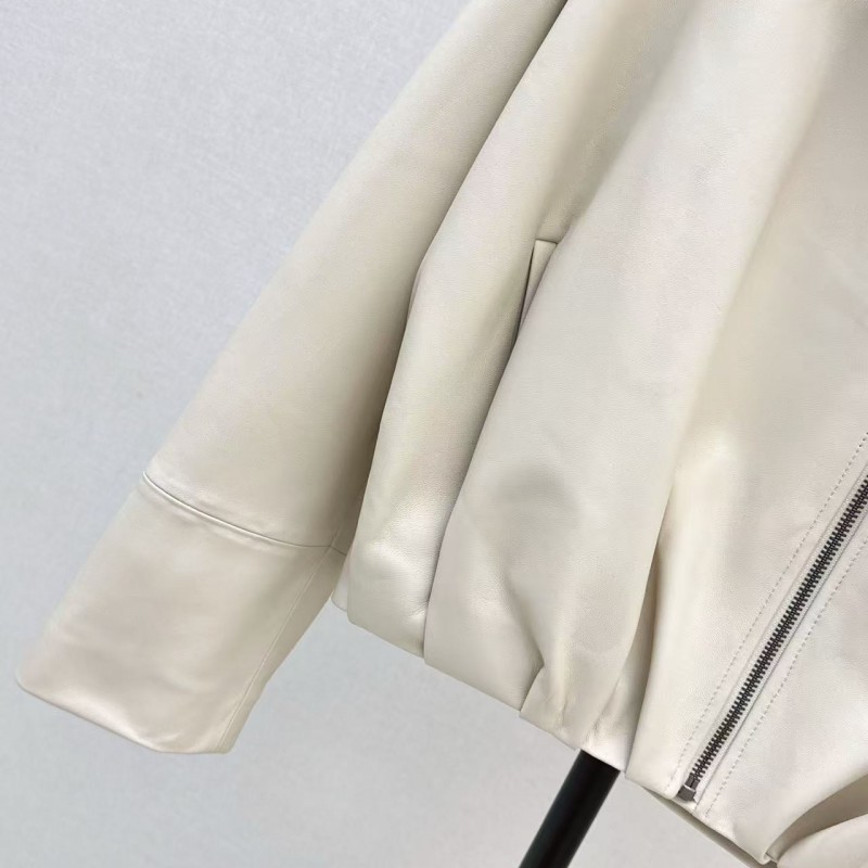 L0ew* Spring and Summer latest retro modern fashion design imported sheepskin pleated women