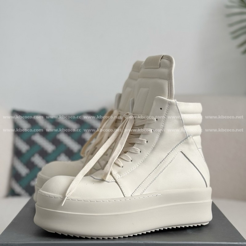 RICK OWENSRO GEOBASKET HIGH-TOP FASHION PLIMSOLLS
