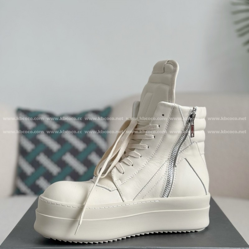 RICK OWENSRO GEOBASKET HIGH-TOP FASHION PLIMSOLLS