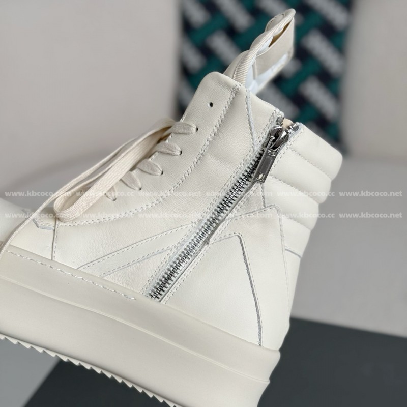 RICK OWENSRO GEOBASKET HIGH-TOP FASHION PLIMSOLLS