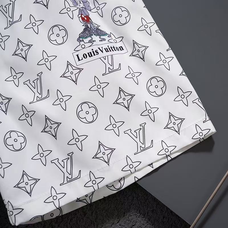 LV 2025 new top-grade quick-drying fabric beach swimming shorts