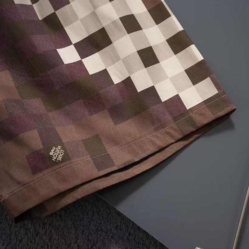 LV 2025 new top-grade quick-drying fabric beach swimming shorts