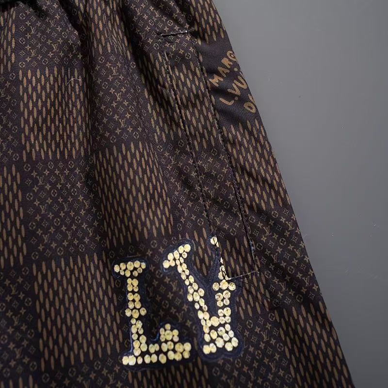 LV 2025 new top-grade quick-drying fabric beach swimming shorts