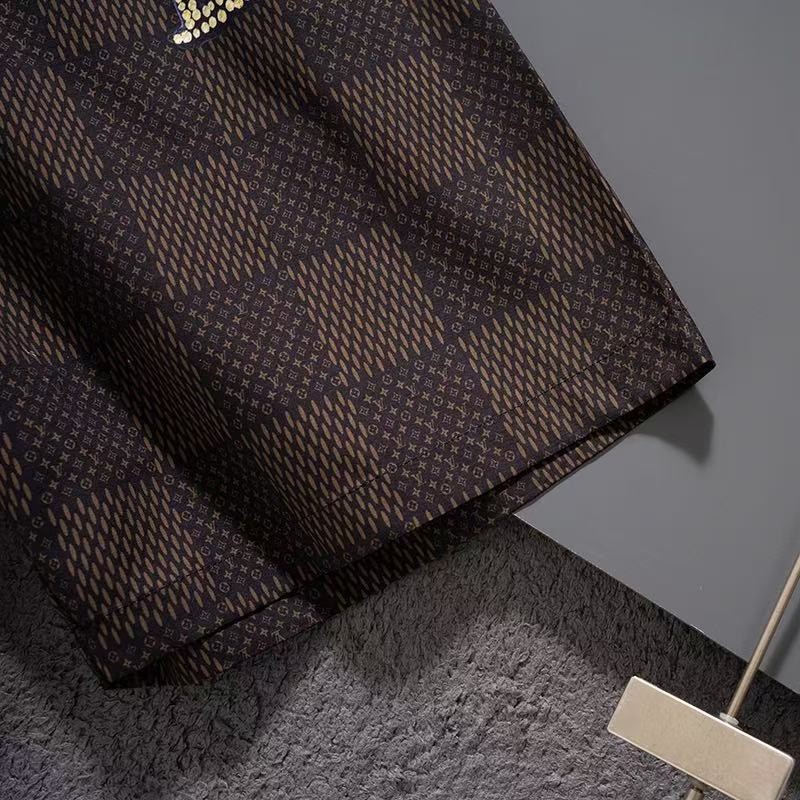 LV 2025 new top-grade quick-drying fabric beach swimming shorts