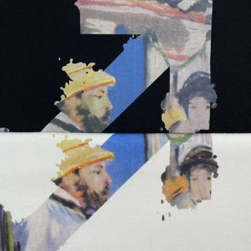 offwhite Monet optimized boat arrow cotton T-shirt