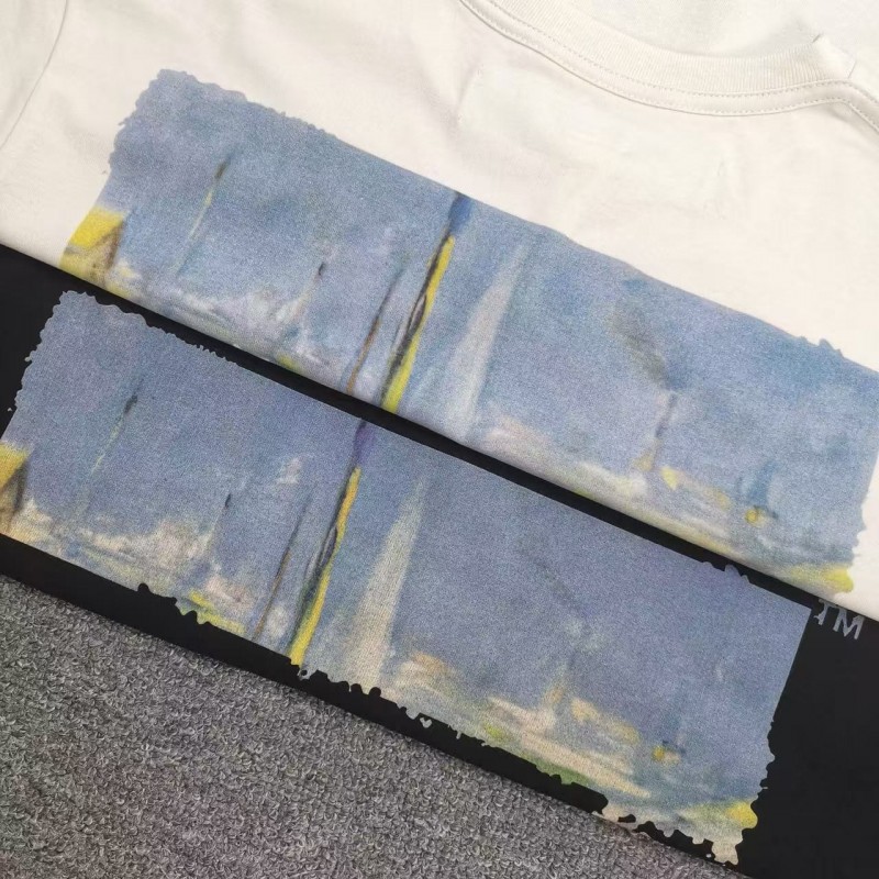 offwhite Monet optimized boat arrow cotton T-shirt