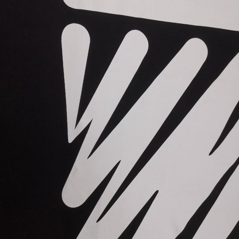 off white black and white graffiti brush zebra crossing electrocardiogram