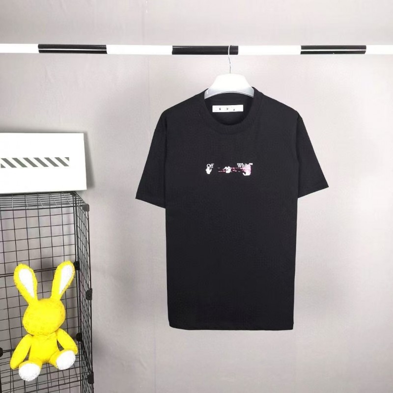 off white eco-friendly graffiti arrow print cotton T-shirt