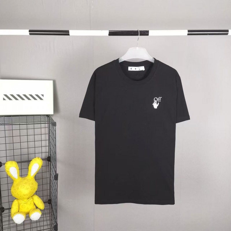 off white 2025ss summer new gradient printed T-shirt