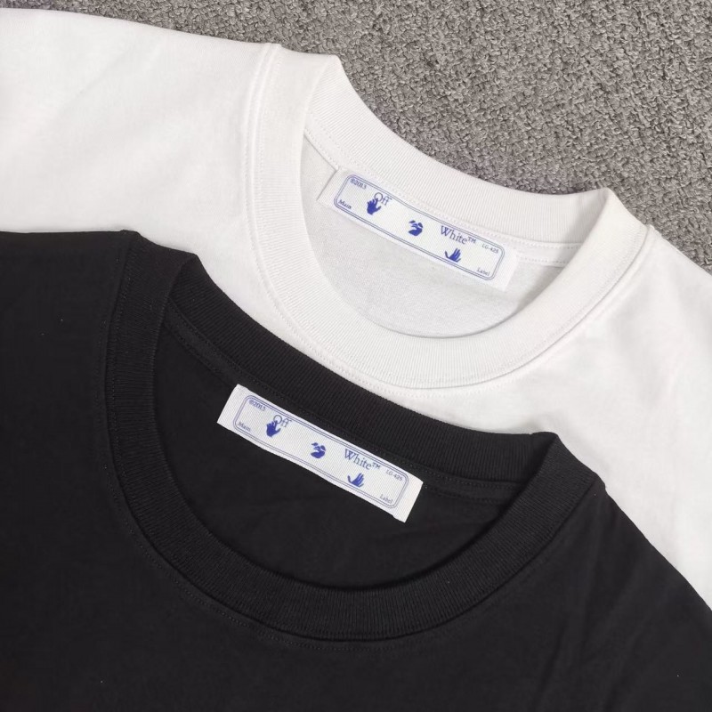off white 2025ss summer new gradient printed T-shirt