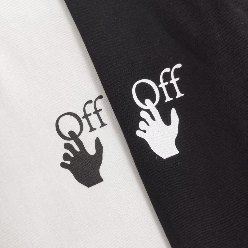 off white 2025ss summer new gradient printed T-shirt