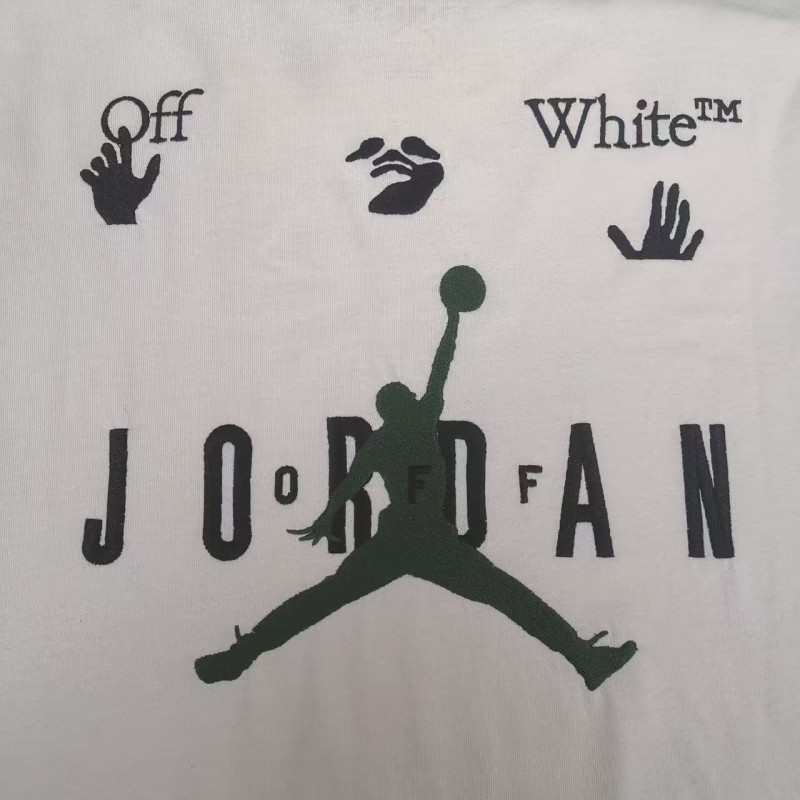 off white 2025ss top Jordan joint ow embroidery