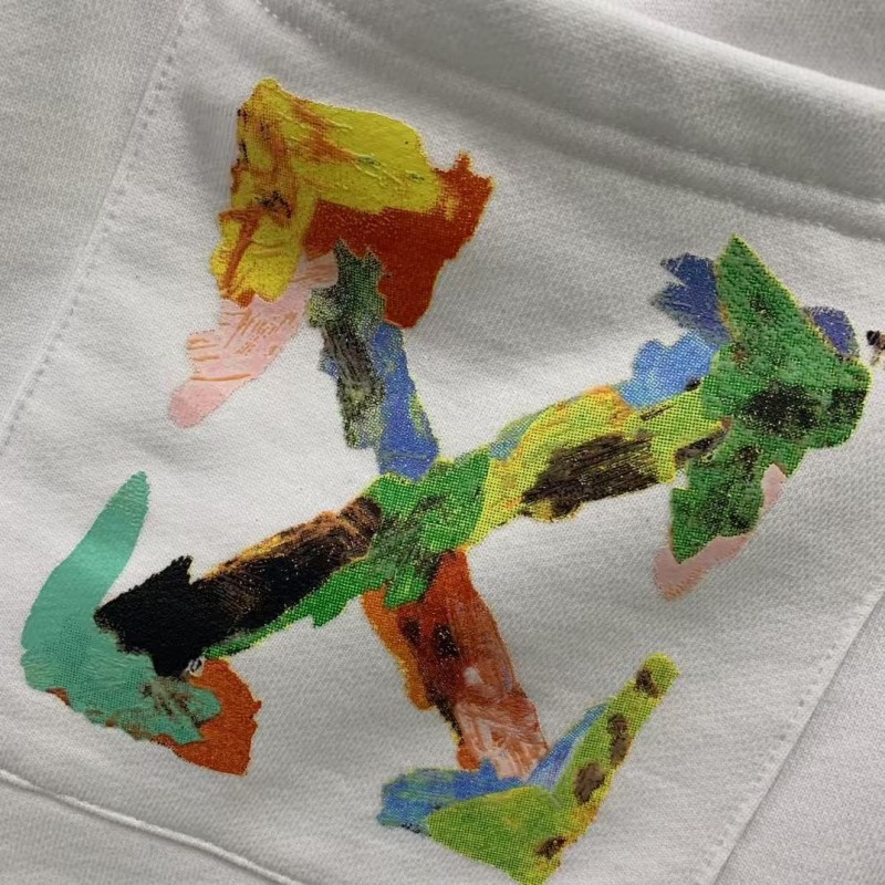 Off White 2025 new 3D graffiti shorts