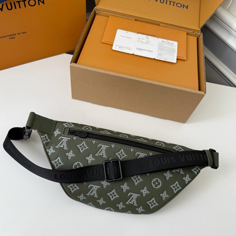 LV DISCOVERY FULL LEATHER CHEST BAG  M12508,SIZE:15*9*44cm