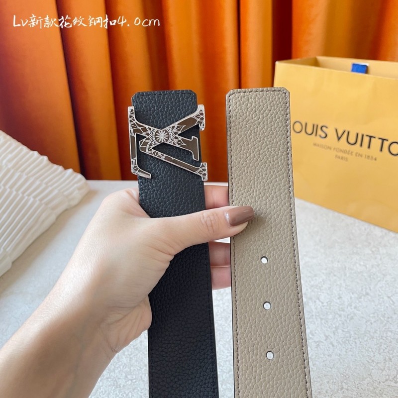 L0*is V*t0n New pattern steel buckle 4.0cm Belt 000150
