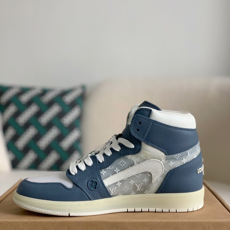 L0*is V*t0n x Nike Air Jorda 1 High AJ1 Sneakers