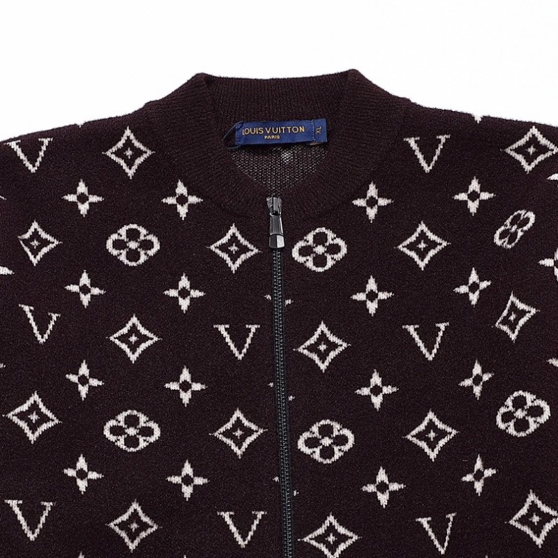 L0*is V*t0n chest stripe patchwork long-sleeved coat jacket