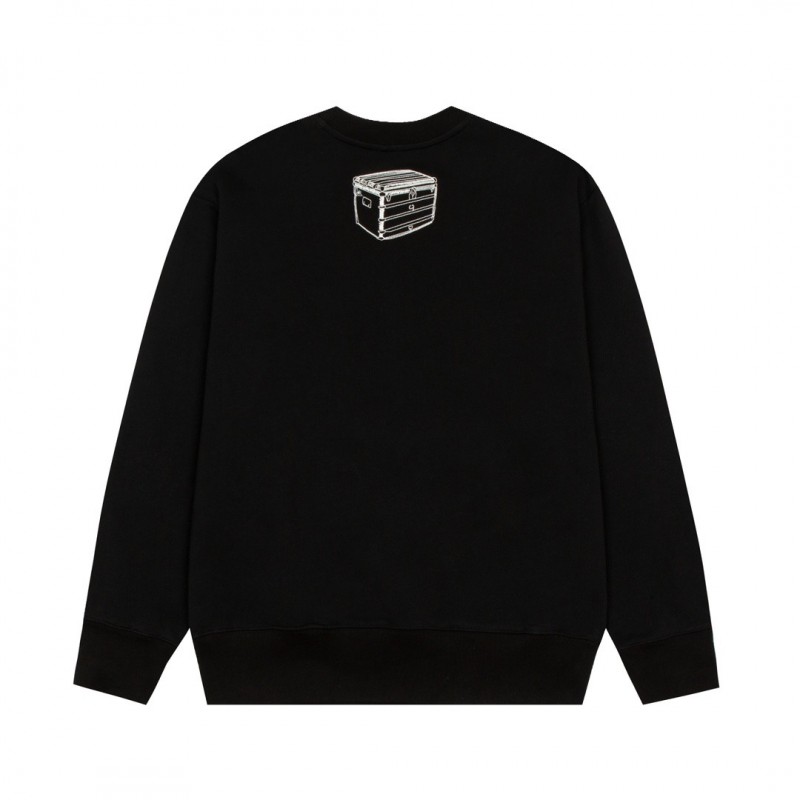 L0*is V*t0n 23ss hammer pattern embroidered round neck sweatshirt