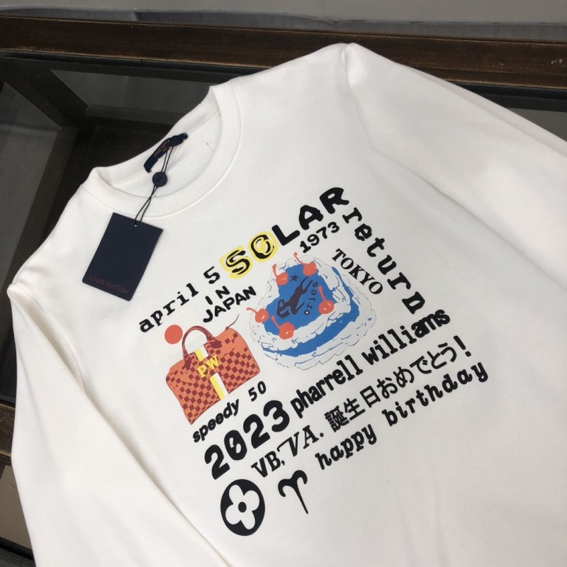 L0*is V*t0n 2023 new autumn and winter couples style round neck sweatshirt