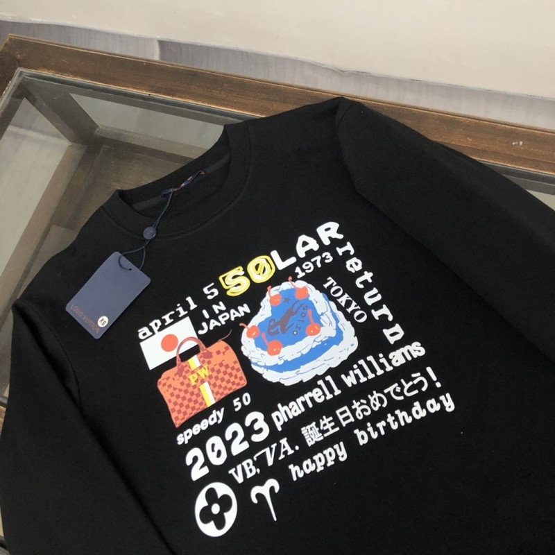 L0*is V*t0n 2023 new autumn and winter couples style round neck sweatshirt