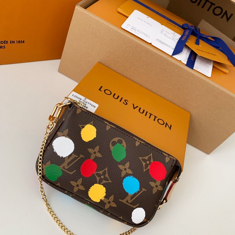 L0*is V*t0n × YK MINI POCHETTE ACCESSOIRES mini Mahjong bag M81866 size:15.5*10.5*4cm