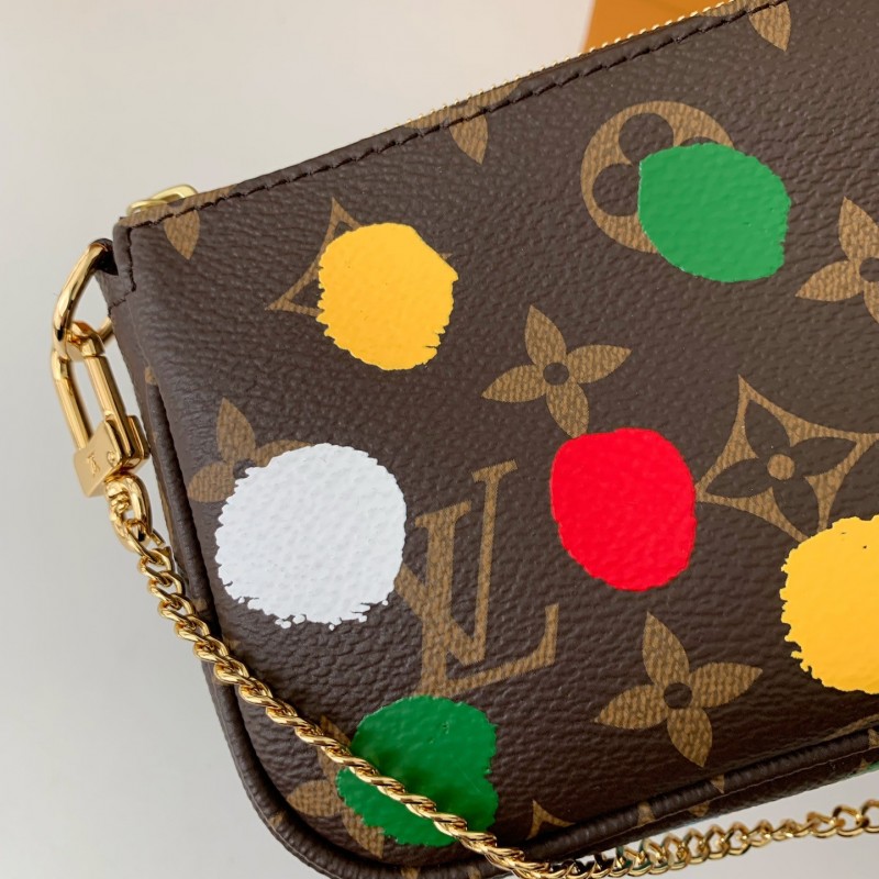 L0*is V*t0n × YK MINI POCHETTE ACCESSOIRES mini Mahjong bag M81866 size:15.5*10.5*4cm