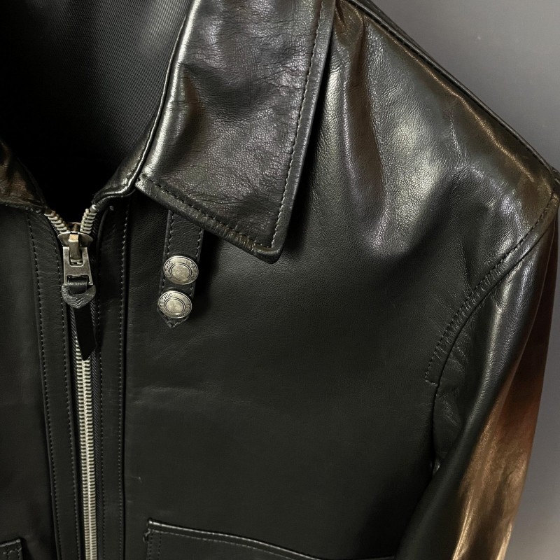 Tom Ford Sheepskin lapel leather jacket