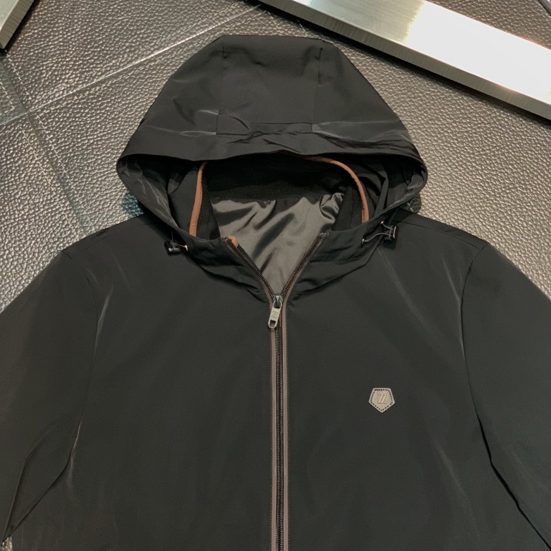 Zegna Casual hooded windbreaker