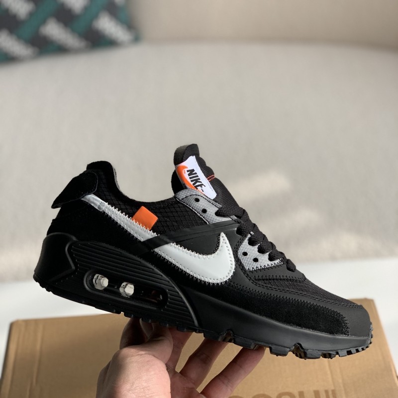 Off-White x Nike Air Max 90 Black THE TEN Sneakers
