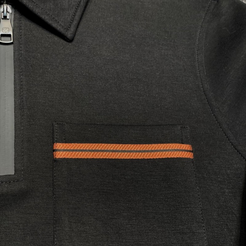 Zegna lapel casual sweatshirt