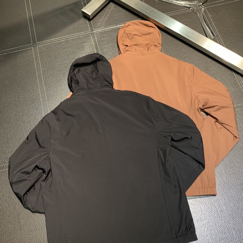 Zegna Hooded reversible jacket