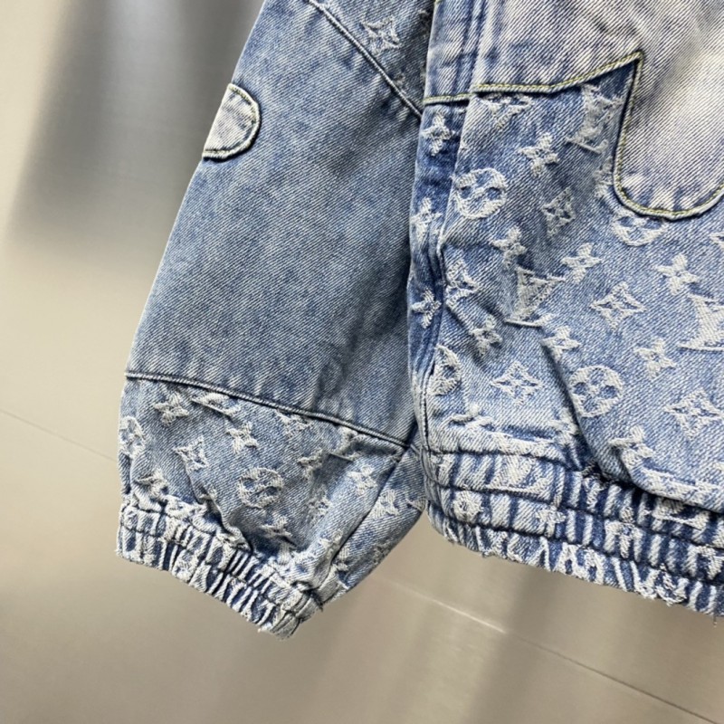 L0*is V*t0n casual hoodie denim jacket