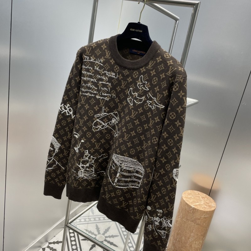 L0*is V*t0n Full body LVSE MONOGRAM crew neck shirt