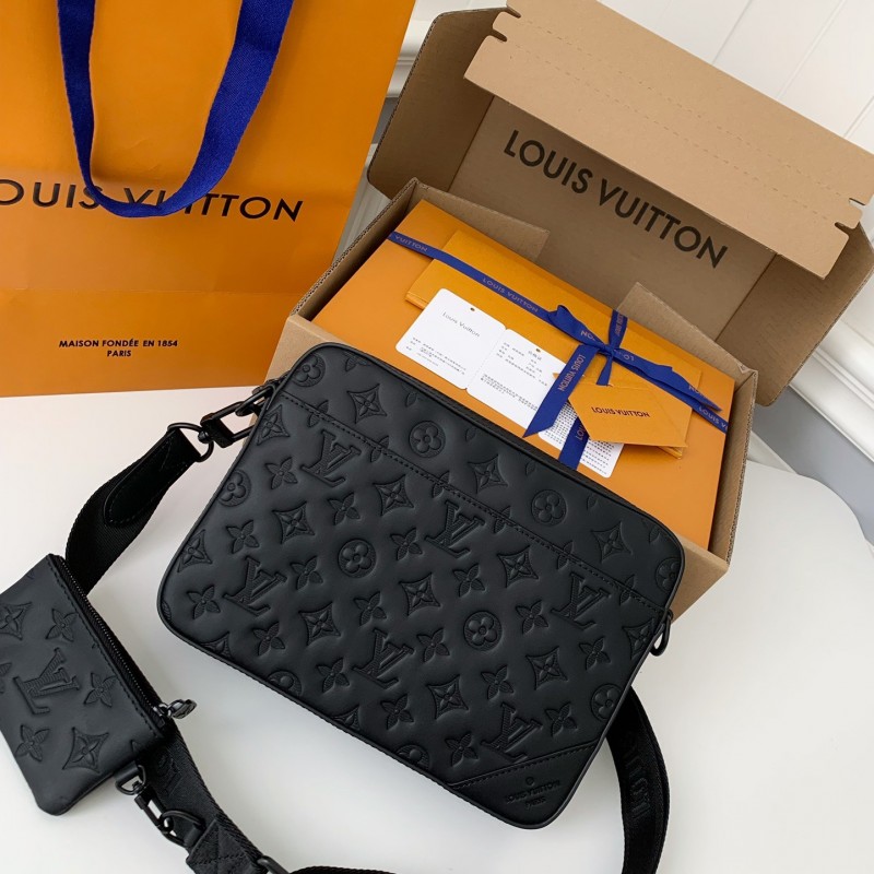 L0*is V*t0n DUO messenger bag M69827 SIZE：26*18.5*5cm