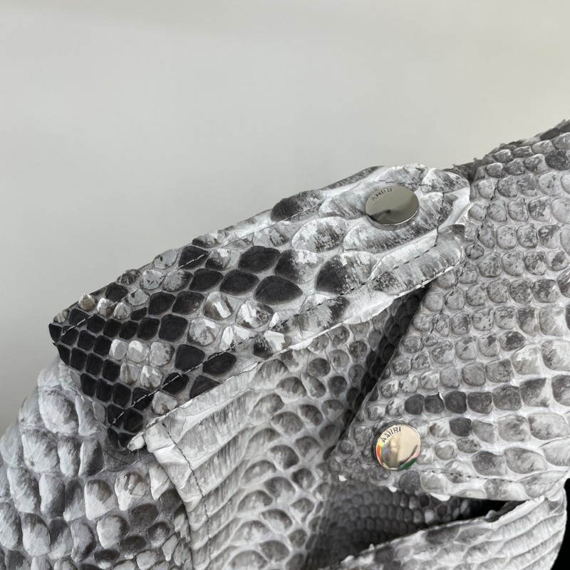 Amiri Real python leather jacket