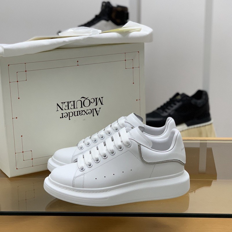 Ale*d*r M*Q*en MQ All white zip Sneakers