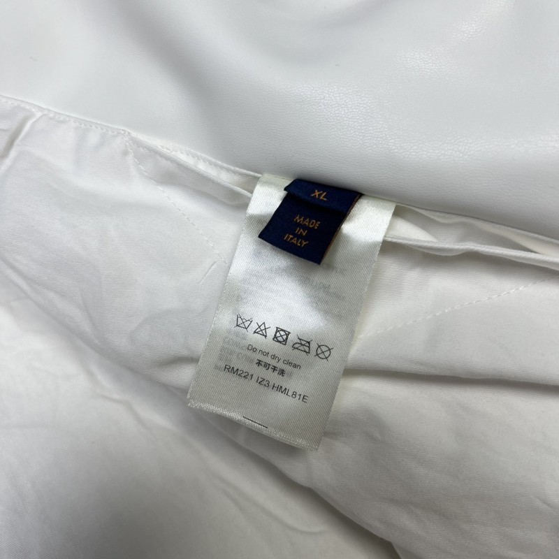 L0*is V*t0n Multi-pocket plush leather jacket