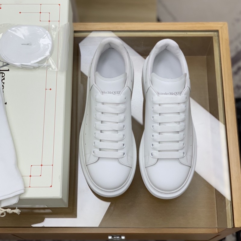 Ale*d*r M*Q*en MQ Silver Flying Swallow tail Sneakers