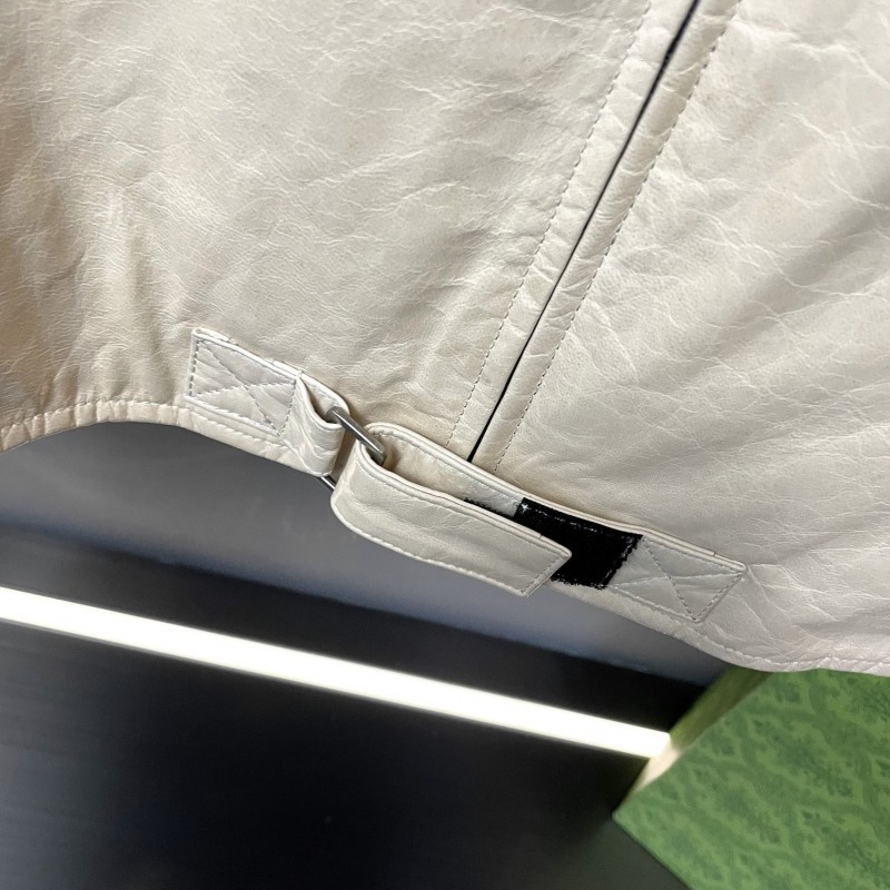 Ba*len*cia*ga Paris catwalk style biker leather jacket