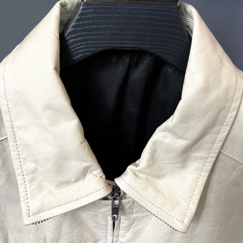 Ba*len*cia*ga Paris catwalk style biker leather jacket