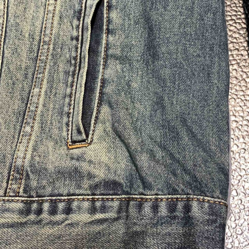 Ba*len*cia*ga hooded denim jacket