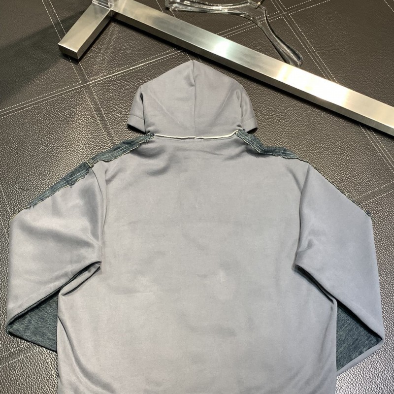 Ba*len*cia*ga hooded denim jacket