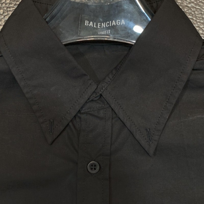 Ba*len*cia*ga Oversized back tape printed logo long sleeves