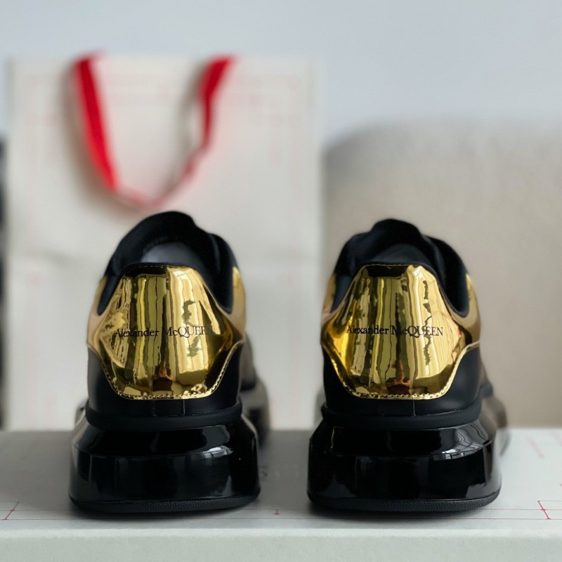 Ale*d*r M*Q*en MQ golden cowhide tail Air cushion bottom Sneakers