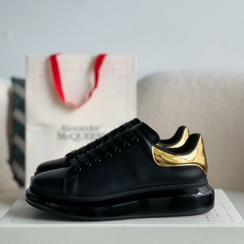 Ale*d*r M*Q*en MQ golden cowhide tail Air cushion bottom Sneakers