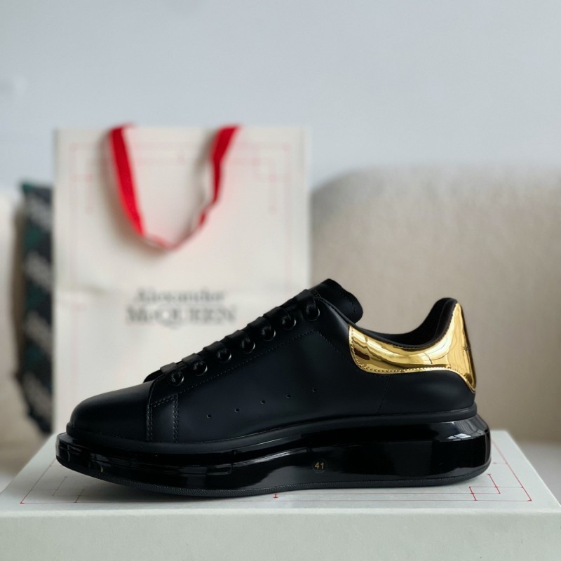 Ale*d*r M*Q*en MQ golden cowhide tail Air cushion bottom Sneakers