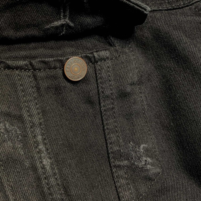 Ba*len*cia*ga  ripped denim jacket