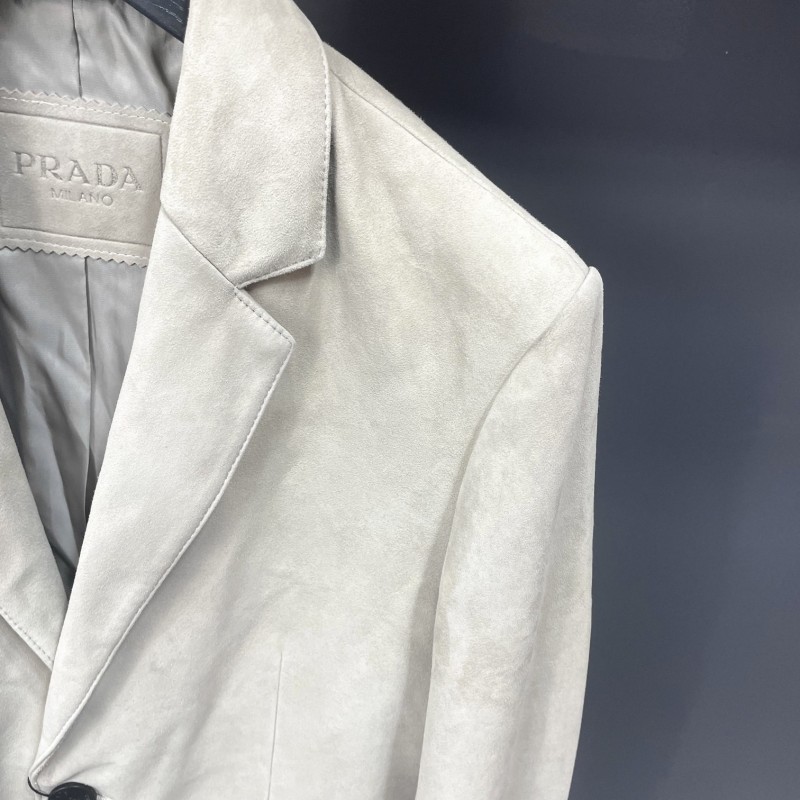 Pra*a deerskin blazer